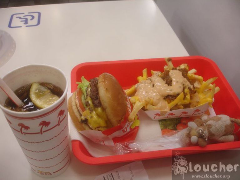 In 'n' Out. Glorious. 