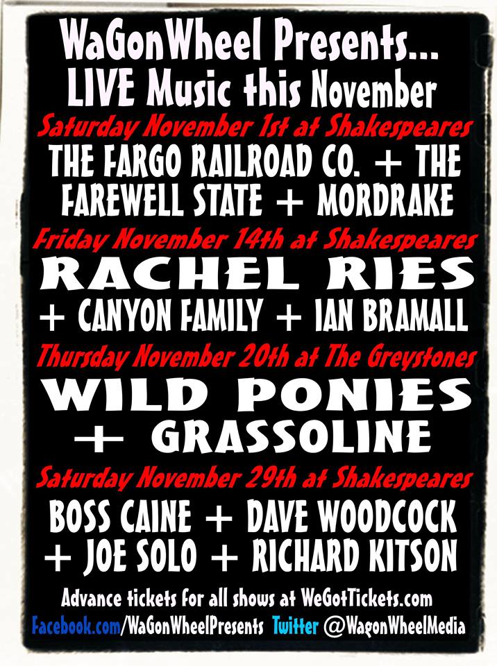 Lollygagging in Sheffield – November gig&nbsp;list